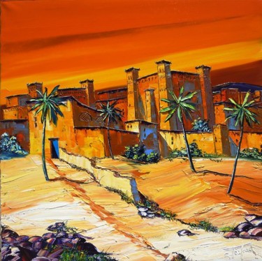 Peinture intitulée "Le chemin Marocain" par Christian Testard, Œuvre d'art originale