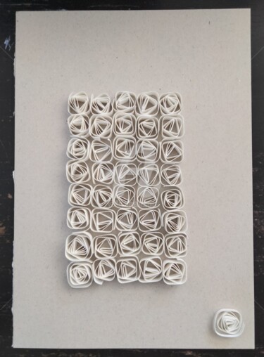Sculpture intitulée "Chaos" par Cubeart Boitoart, Œuvre d'art originale, Papier Monté sur Carton