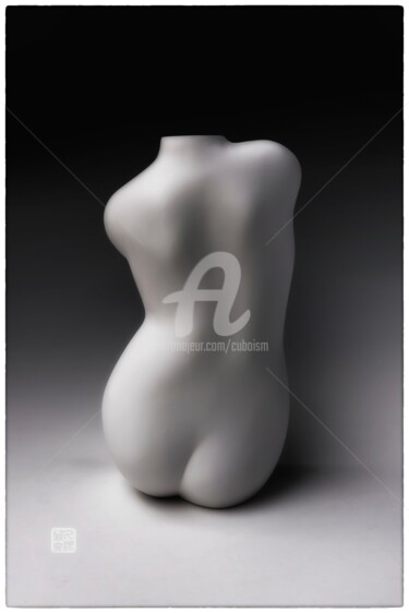 Digital Arts titled "#back #twist #woman…" by Cuboism Art Design Kuboizumuatodezain, Original Artwork, 3D Modeling