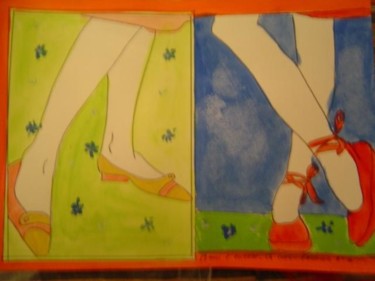 Peinture intitulée "04-2005 Fashion N°…" par Marie C. Cudraz, Œuvre d'art originale