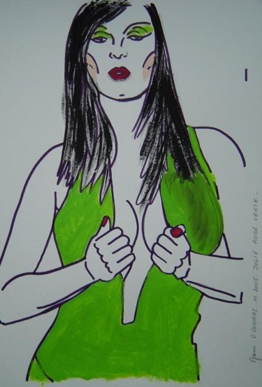 Painting titled "11-2005 - JOLIE ROB…" by Marie C. Cudraz, Original Artwork