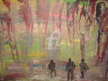 Pintura intitulada "Sem destino" por Elisa Cunha, Obras de arte originais, Acrílico