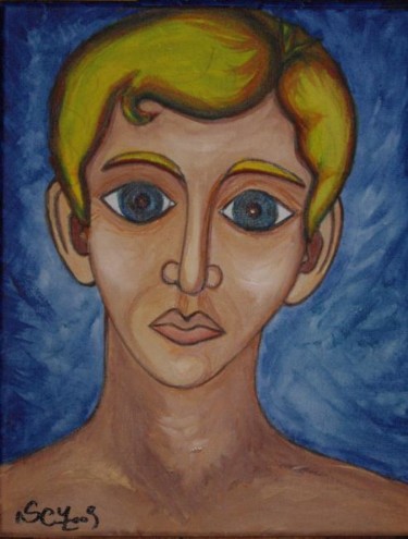 Painting titled "Emile" by L'Homme Aux Pieds De Caoutchouc, Der Man, Original Artwork