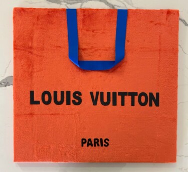 Design mit dem Titel "FLUFFY BAG LOUIS VU…" von Cupydo, Original-Kunstwerk, Tischkunst