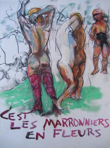 Drawing titled "Lautréamont 6" by Currado Malaspina, Original Artwork