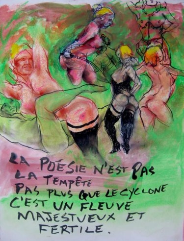 Drawing titled "Lautréamont 8" by Currado Malaspina, Original Artwork