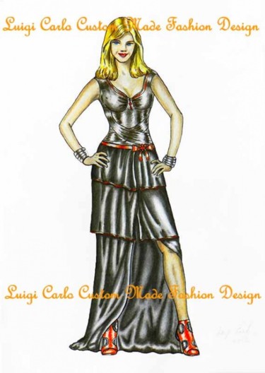 Artcraft titled "Designer Bespoke Wo…" by Luigi Carlo, Original Artwork, Apparel