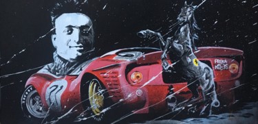 Painting titled "Enzo - Ferrari 330…" by Yvan Courtet, Original Artwork, Acrylic