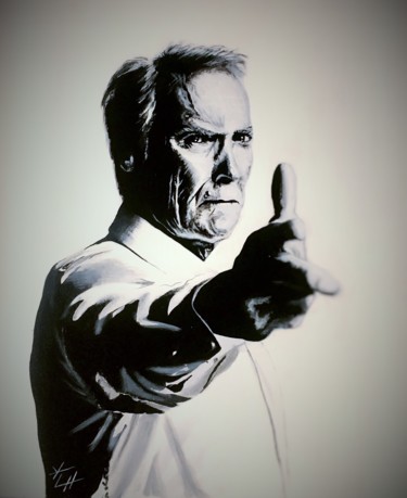 "Clint Eastwood - Gr…" başlıklı Tablo Yvan Courtet tarafından, Orijinal sanat, Akrilik