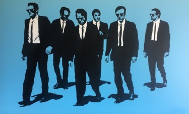 Painting titled "Reservoir Dogs" by Yvan Courtet, Original Artwork, Acrylic