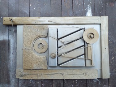 Sculpture titled "The Guillotine of T…" by Alexey Nickolay, Original Artwork, Metals
