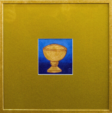 Pintura intitulada ",,The goblet of Vic…" por Claudiu Victor Gheorghiu, Obras de arte originais, Têmpera