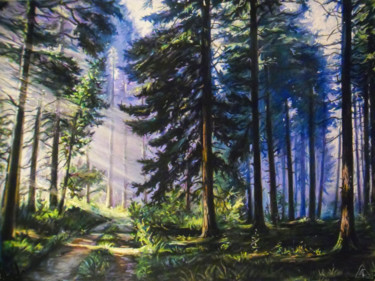 Картина под названием ""Лес"" - Святослав Лаврусенко, Подлинное произведение искусства