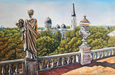 Картина под названием ""Вид с дома Русова…" - Святослав Лаврусенко, Подлинное произведение искусства, Пастель