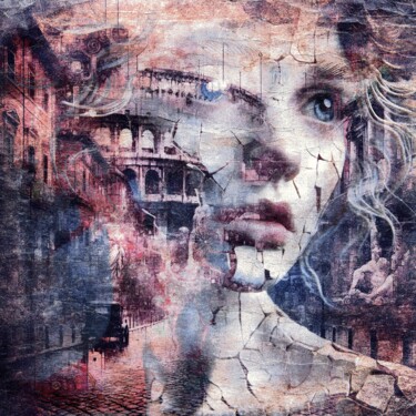 Arte digital titulada "La Bella Roma numer…" por Cwgraphy, Obra de arte original, Collages digitales
