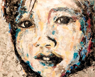China Girl Peinture intitulée "China Girl" par William Chemin, Œuvre d'art originale, Acrylique