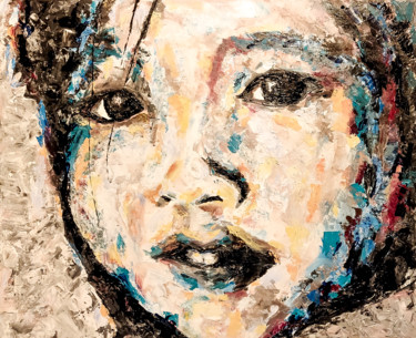 Peinture intitulée "China Girl" par William Chemin, Œuvre d'art originale, Acrylique