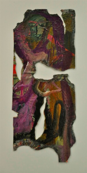 Malerei mit dem Titel "Eurydice, (Br.#14),…" von Cy Pavel, Original-Kunstwerk, Öl Auf Karton montiert