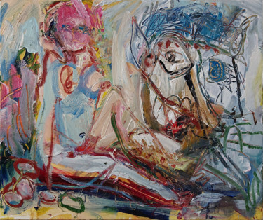 Duo-21/N°15 "Duo-21/N°15" başlıklı Tablo Cy Pavel tarafından, Orijinal sanat, Petrol Tuval sedye üzerine monte edilmiş