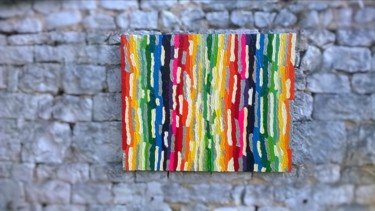 Painting titled "rainbow" by Cyl Van Oycke, Original Artwork, Acrylic