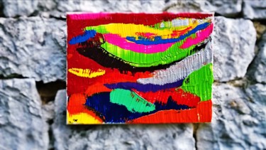 Painting titled "Fish colors" by Cyl Van Oycke, Original Artwork, Acrylic