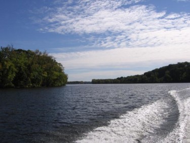 Photography titled "CT River Boat Ride" by Cynthia Brown Yackenchick, Original Artwork