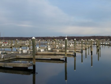 Photography titled "The Boat Yard" by Cynthia Brown Yackenchick, Original Artwork