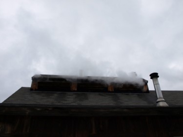 Photographie intitulée "Steam Rising" par Cynthia Brown Yackenchick, Œuvre d'art originale