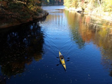 Photography titled "Kayaking up the Mil…" by Cynthia Brown Yackenchick, Original Artwork