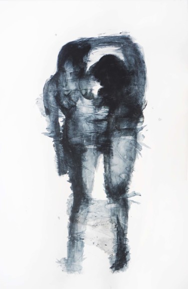 (Untitled V) Cleavage Pittura intitolato "(Untitled V) Cleava…" da Cynthia Gregorova, Opera d'arte originale, Acrilico