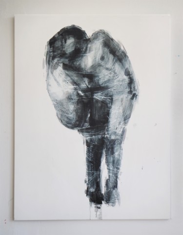 Картина под названием "(Untitled 4) Cleava…" - Cynthia Gregorova, Подлинное произведение искусства, Акрил Установлен на Дере…
