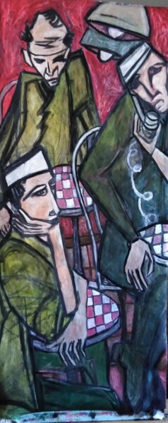 Peinture intitulée "Conversations" par Cynthia Pedrosa, Œuvre d'art originale, Huile Monté sur Châssis en bois