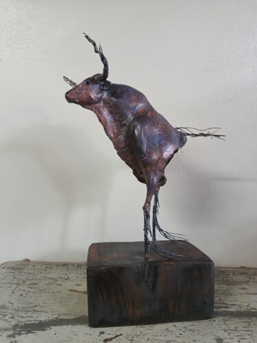 Sculptuur getiteld "ATEZADO" door Cynthia Saenz Sancho, Origineel Kunstwerk, Klei