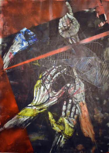 Malarstwo zatytułowany „Gesture” autorstwa Cyprian Hołownia, Oryginalna praca, Akryl