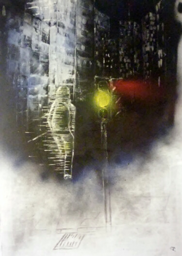 Pintura titulada "Solitary" por Cyprian Hołownia, Obra de arte original, Oleo