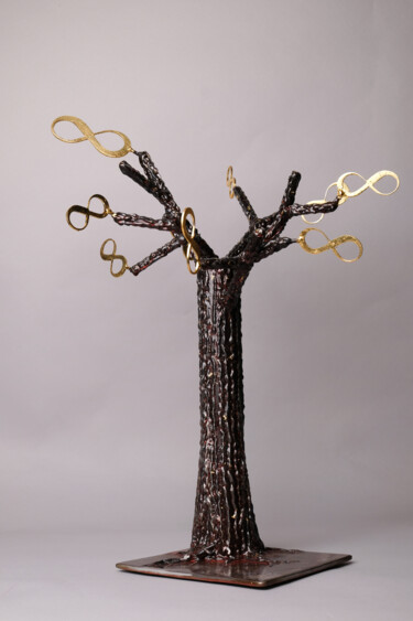 Escultura titulada "L'éther" por Cyril Bartolo, Obra de arte original, Metales