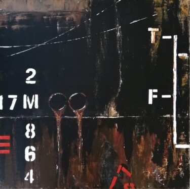 Schilderij getiteld "CARGO II" door Cyril Beaufils, Origineel Kunstwerk, Olie