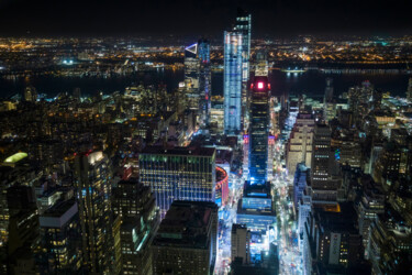 Photographie intitulée "The night, New York" par Cyril Comtat, Œuvre d'art originale, Photographie numérique