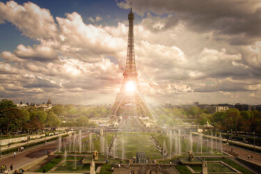 Photography titled "Paris sous le soleil" by Cyril Comtat, Original Artwork, Digital Photography