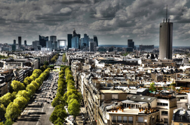 Fotografía titulada "Paris aérien" por Cyril Comtat, Obra de arte original, Fotografía digital