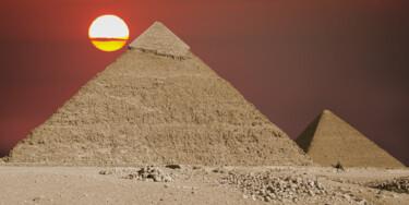 Photographie intitulée "Les pyramides" par Cyril Comtat, Œuvre d'art originale, Photographie numérique