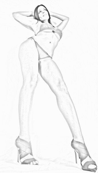 Fotografie mit dem Titel "Longues Jambes" von Cyril Comtat, Original-Kunstwerk, Digitale Fotografie