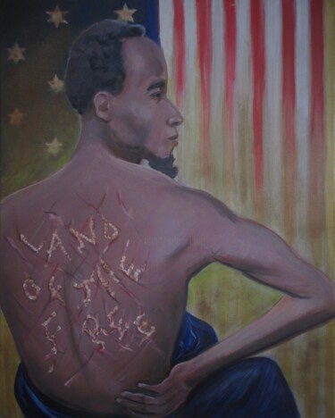 Painting titled "Land of the Free" by Cyril Harris, Original Artwork, Acrylic
