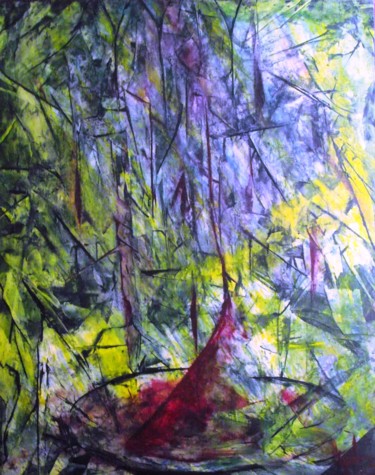 Peinture intitulée "ondée lumineuse" par Cyril Lagorce, Œuvre d'art originale, Huile