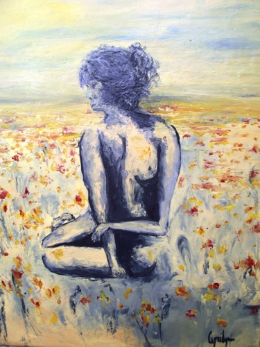 绘画 标题为“Poème de printemps” 由Cyril Lagorce, 原创艺术品, 油