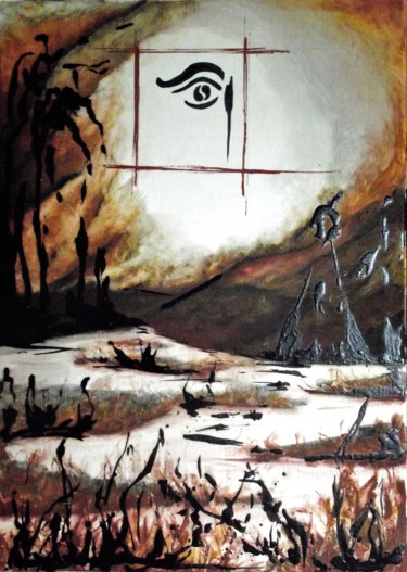 Peinture intitulée "Oiseaux de lumiére…" par Cyril Lagorce, Œuvre d'art originale, Huile