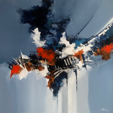 Картина под названием "Energy" - Cyril Pienon, Подлинное произведение искусства, Акрил Установлен на Деревянная рама для нос…