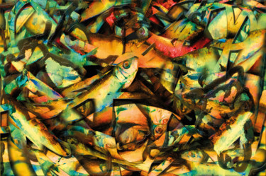 Photographie intitulée "Panaché de poissons" par Cyril Pujol, Œuvre d'art originale