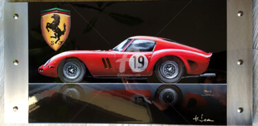 Painting titled "Ferrari GTO" by Cyrille Clément, Original Artwork, Acrylic