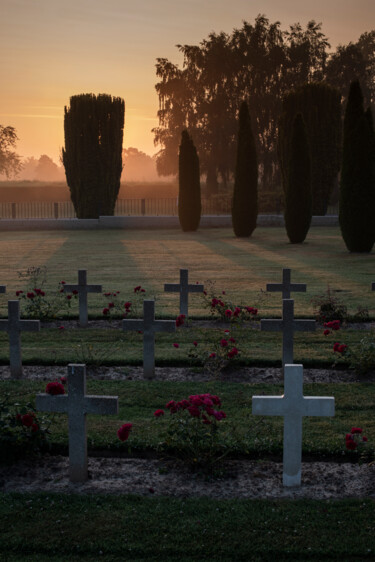 Fotografía titulada "Dawn in the cemeter…" por Cyrille Mulot, Obra de arte original, Fotografía digital